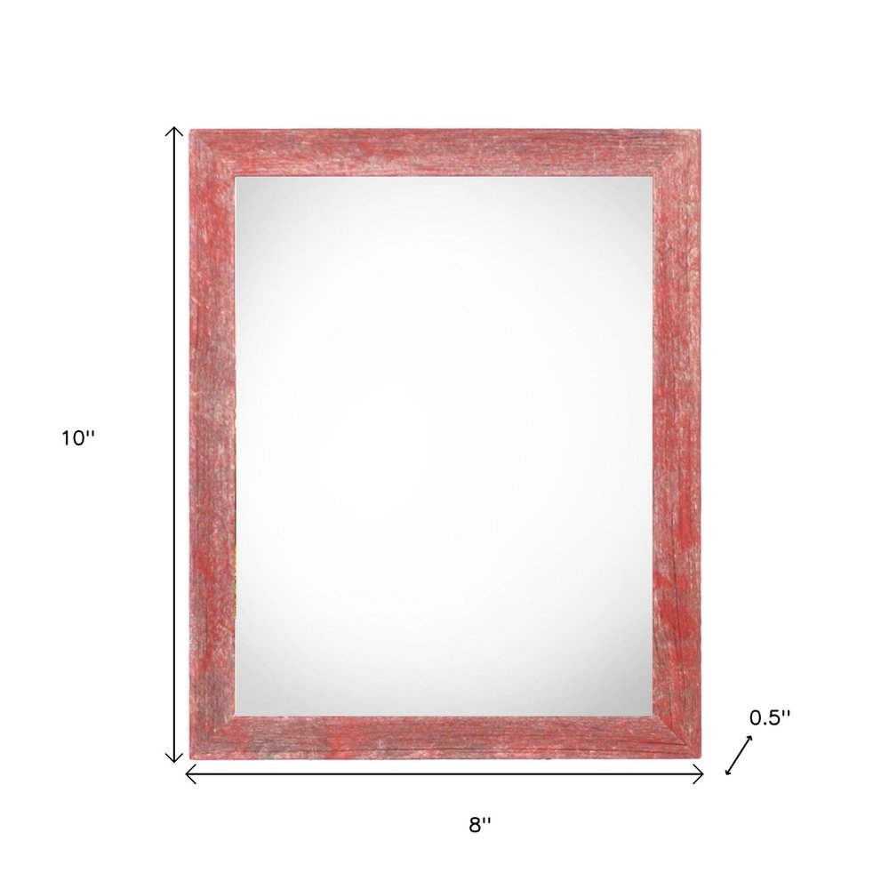 5" x 7" Red Solid Wood Tabletop Picture Frame