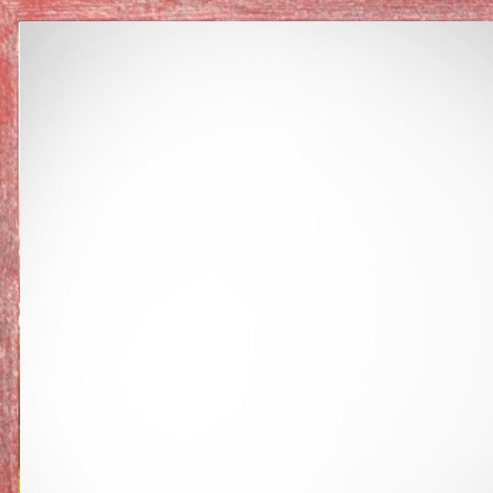 8" x 10" Red Solid Wood Tabletop Picture Frame on a white background
