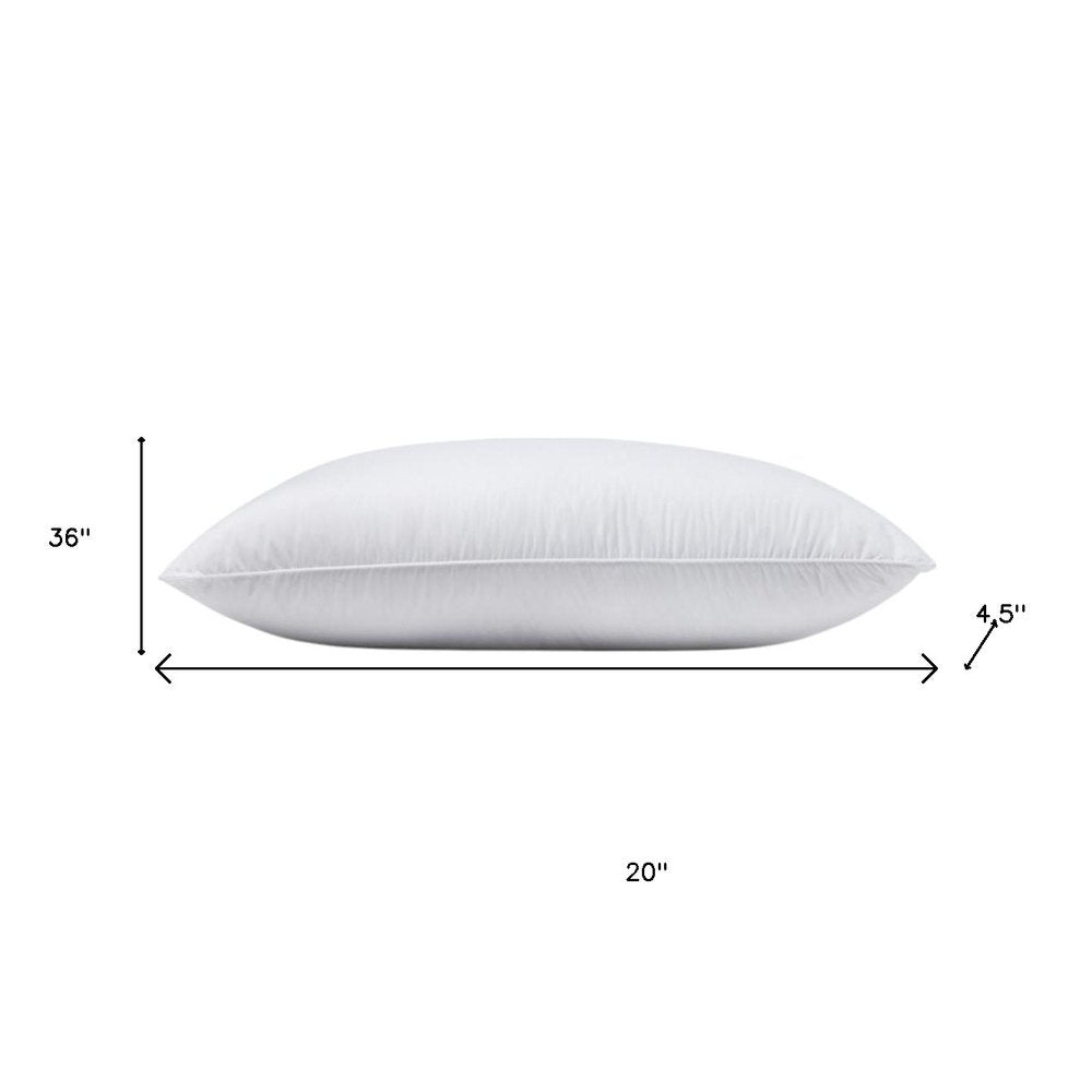 Set of Two Down Alternative Firm King Size Bed Pillows on a white background
