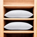 Set of Two Down Alternative Firm King Size Bed Pillows