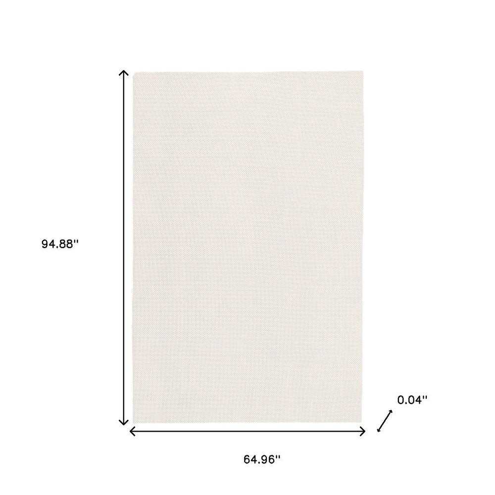 8' X 11' Beige Non Slip Rug Pad. Rug pad isolated on a plain white background, in a beige finish.