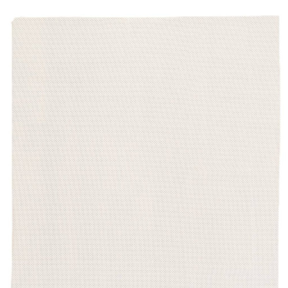 8' X 11' Beige Non Slip Rug Pad. Rug pad isolated on a plain white background, finished in beige.
