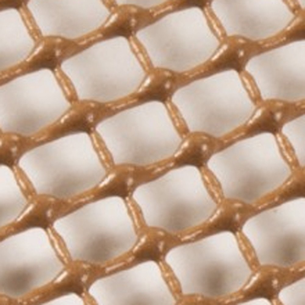 6' X 8' Brown Non Slip Indoor Outdoor Rug Pad shown as a full-frame view of the cream and tan surface.