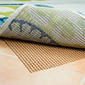 6' X 8' Brown Non Slip Indoor Outdoor Rug Pad shown as a full-frame view of the cream and off-white surface.