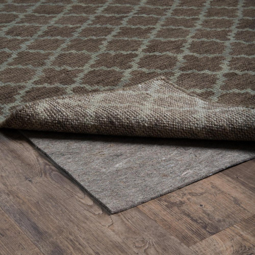 8' x 10' Gray Non Slip Rug Pad - 6' Round