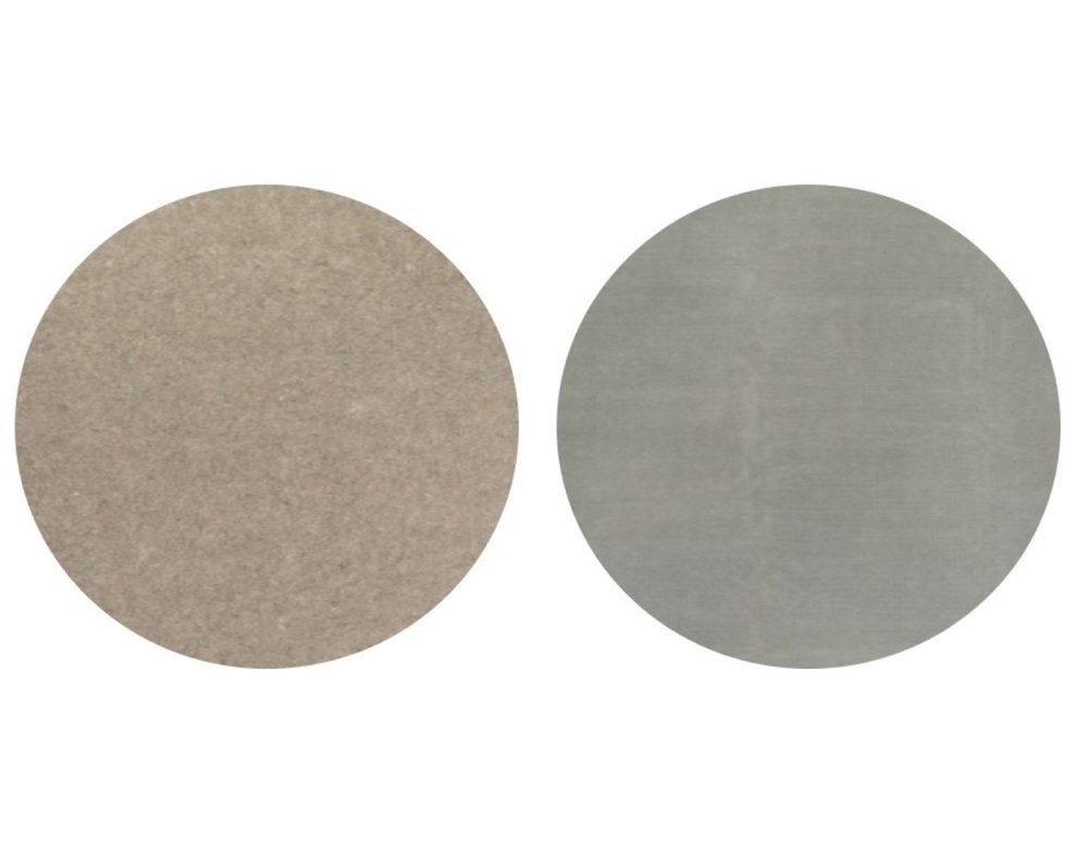 6' x 9' Gray Non Slip Rug Pad. Rug pad isolated on a plain white background, showing a gray plastic surface.