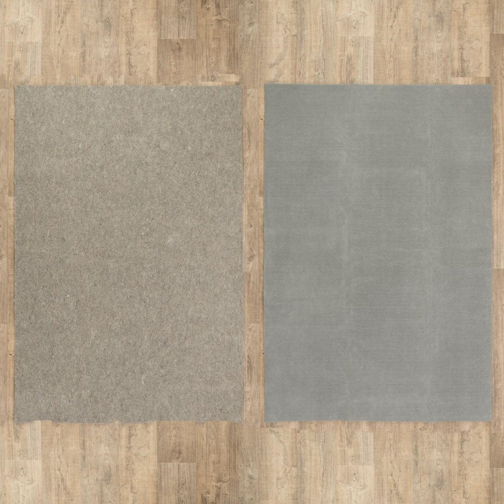 6' x 9' Gray Non Slip Rug Pad shown as a full-frame view of the tan and gray surface.