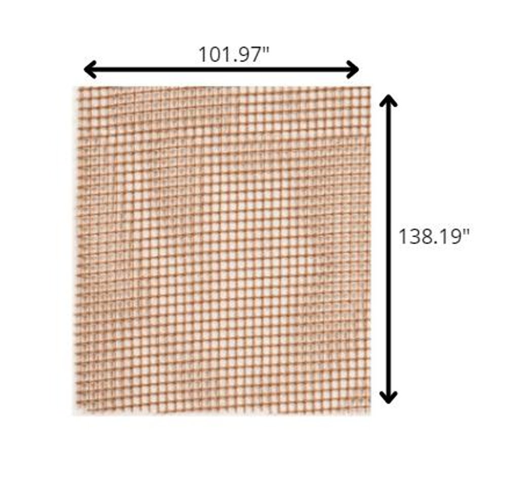 6' X 8' Brown Non Slip Indoor Outdoor Rug Pad