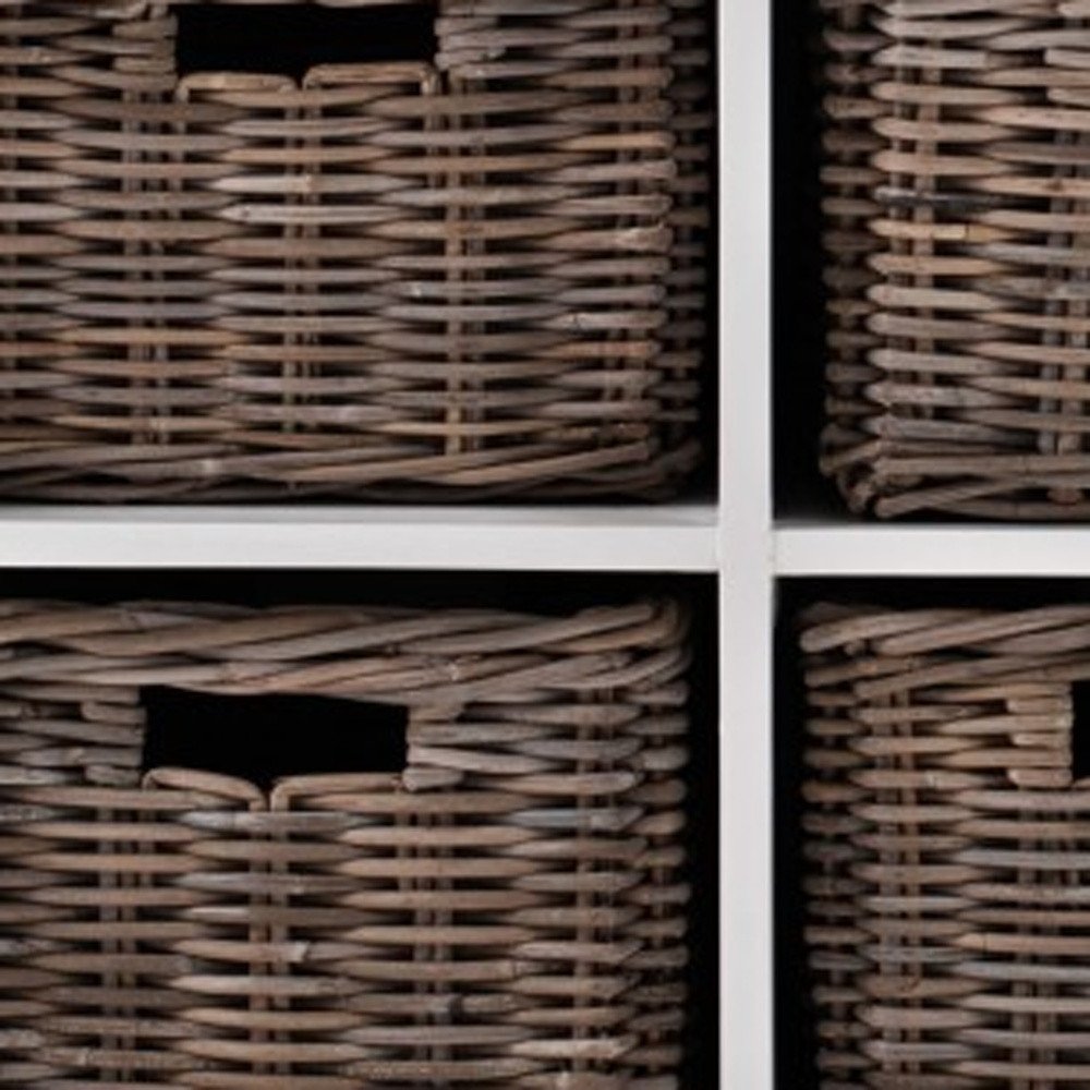 Modern Farmhouse Buffet Server With Basket Set close-up detail