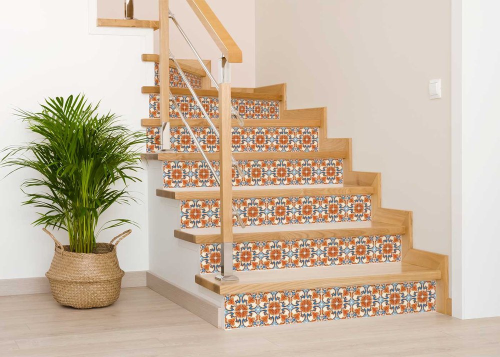 7" X 7" Queen Mosaic Removable Peel And Stick Tiles close-up detail