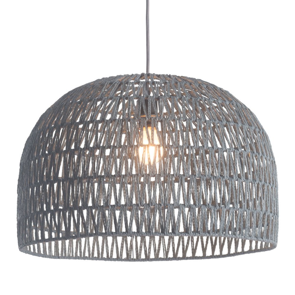 Gray Lantern Metal Dimmable Ceiling Light With Shades on a white background