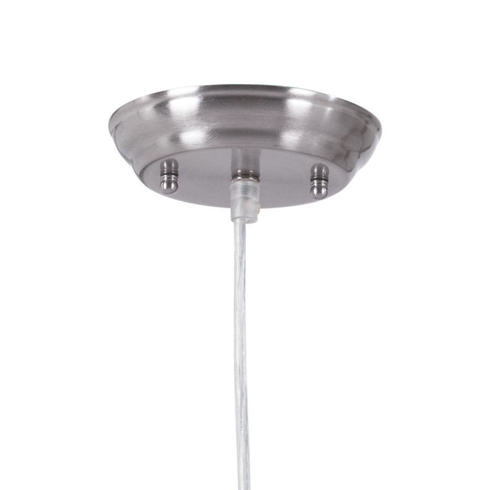 Brown Woven Paper String Hanging Pendent Lamp on a white background