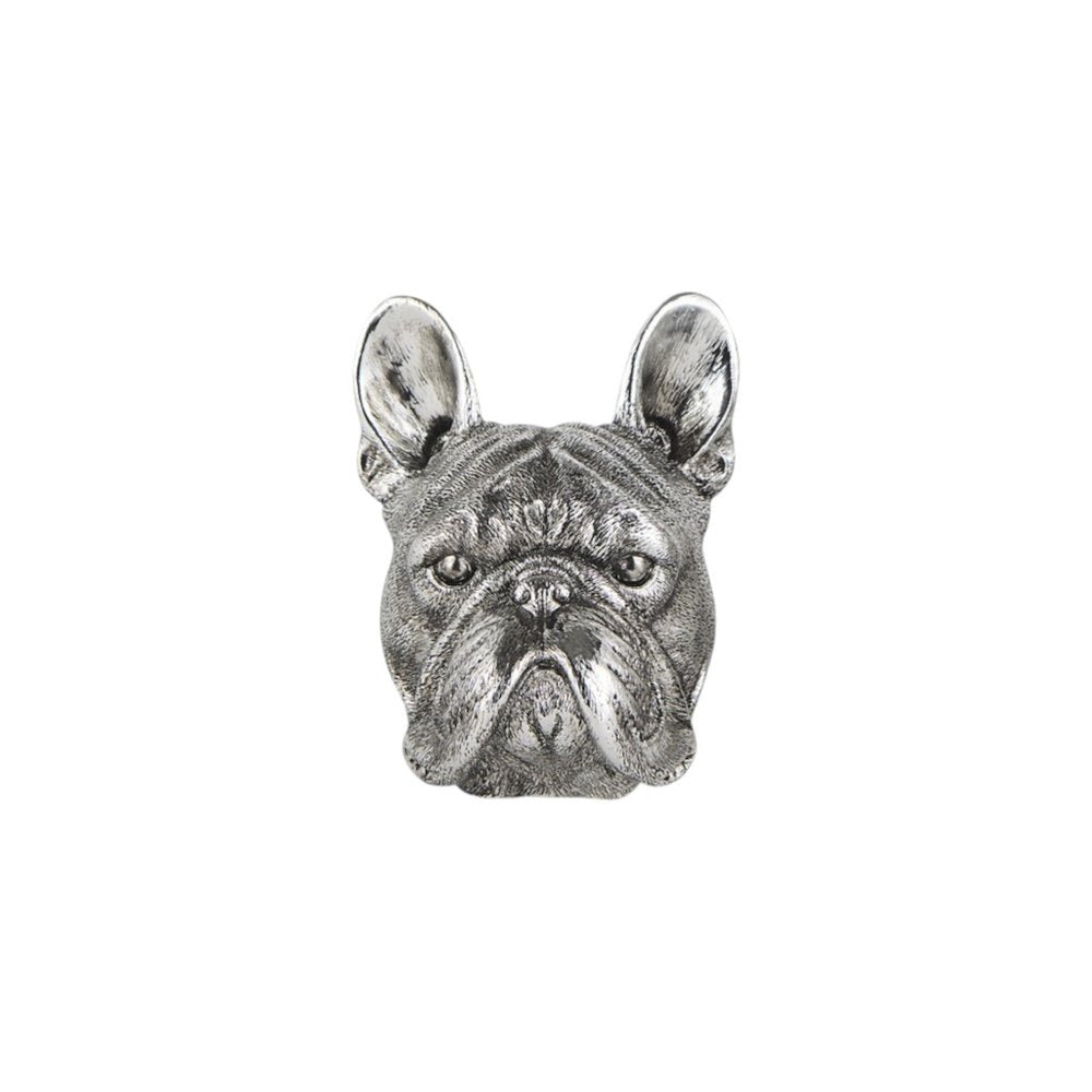 Set of Two 6" Silver Metal Dog Decorative Bookends on a white background