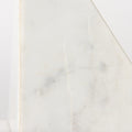 Set of Two White Marble Decorative Bookends close-up detail