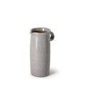 9" Gray Cylinder Ceramic Urns Jars on a white background