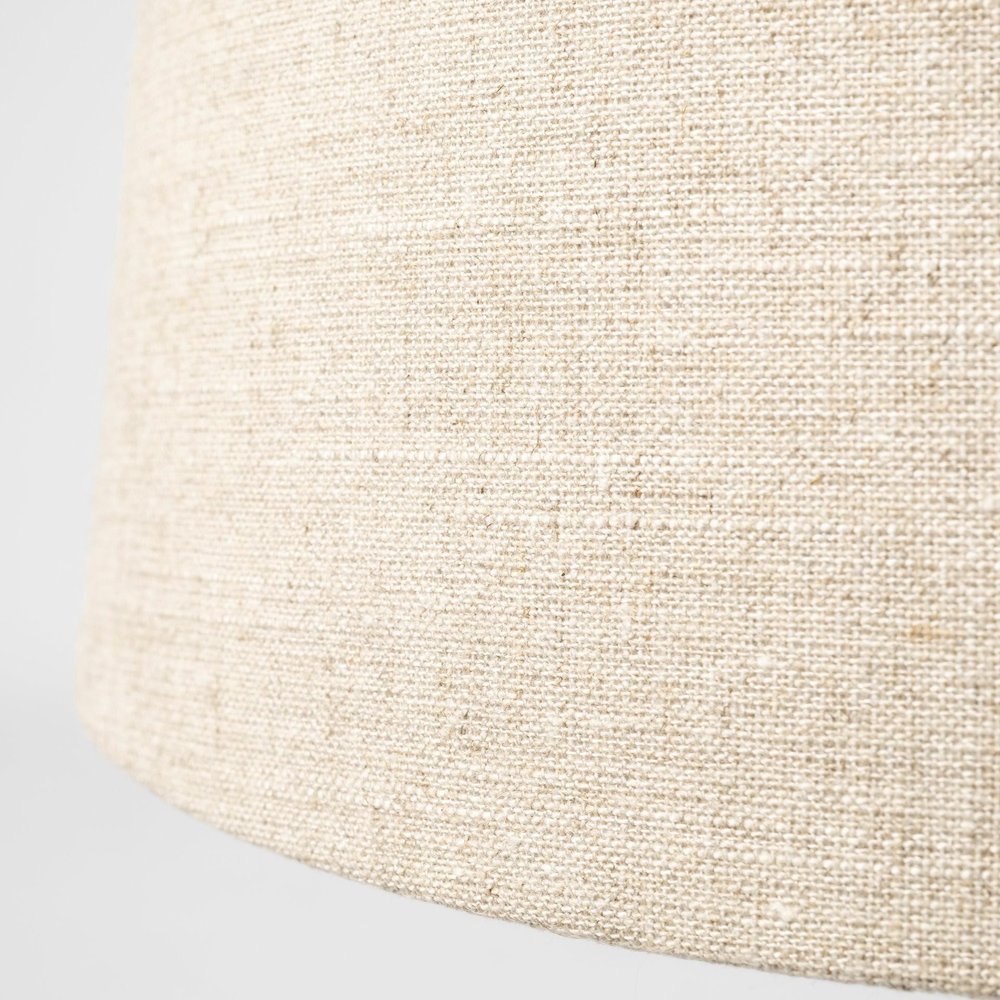 Close-up of 26" Beige Faux Coral Table Lamp With Empire Shade showing beige detail.
