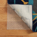 6' x 9' Ivory Striped Weave Non Slip Rug Pad