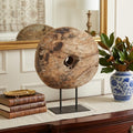 26" Brown Tabletop Sculpture
