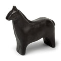 6" Gold Metal Horse Tabletop Sculpture. Sculpture isolated on a plain white background, showing a metal surface.
