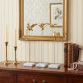 Set Of Three Gold Bird Sculptures