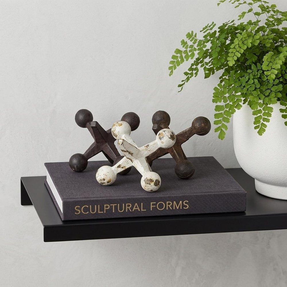 Set Of Three Iron Jack Sculptures