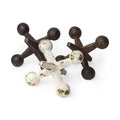 Set Of Three Iron Jack Sculptures on a white background