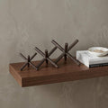 8" Rustic Metal X Decorative Sculpture