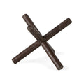 8" Rustic Metal X Decorative Sculpture on a white background