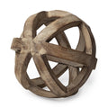 8" Brown Polyresin Tabletop Sculpture on a white background