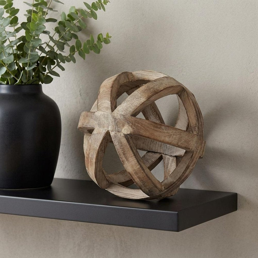8" Brown Polyresin Tabletop Sculpture