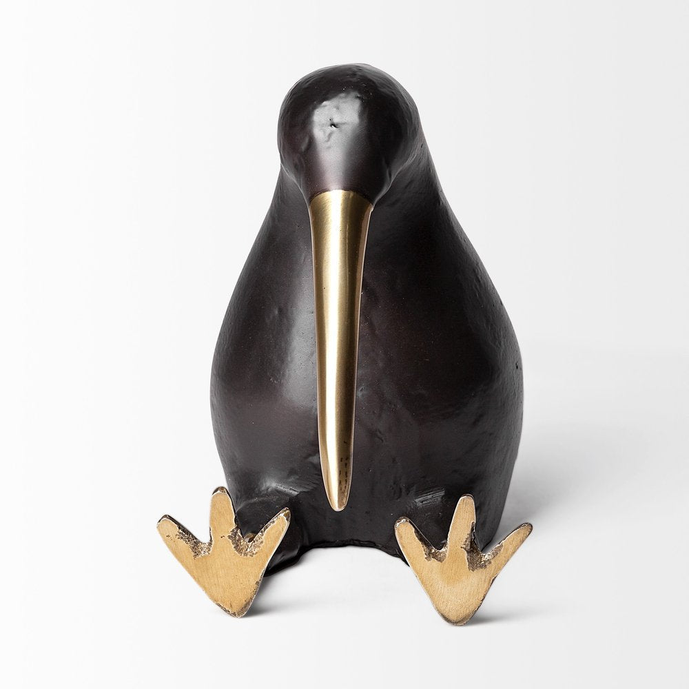 7" Black Metal Tabletop Sculpture