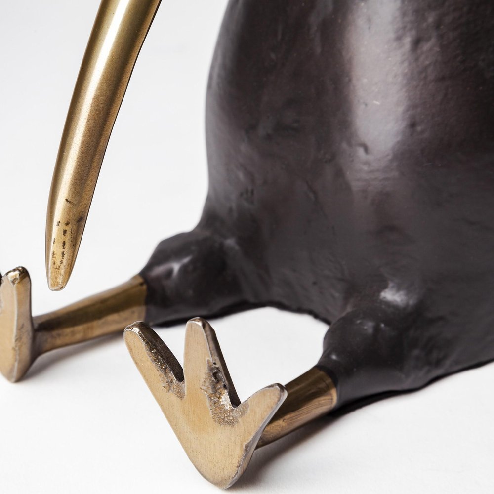 7" Black Metal Tabletop Sculpture