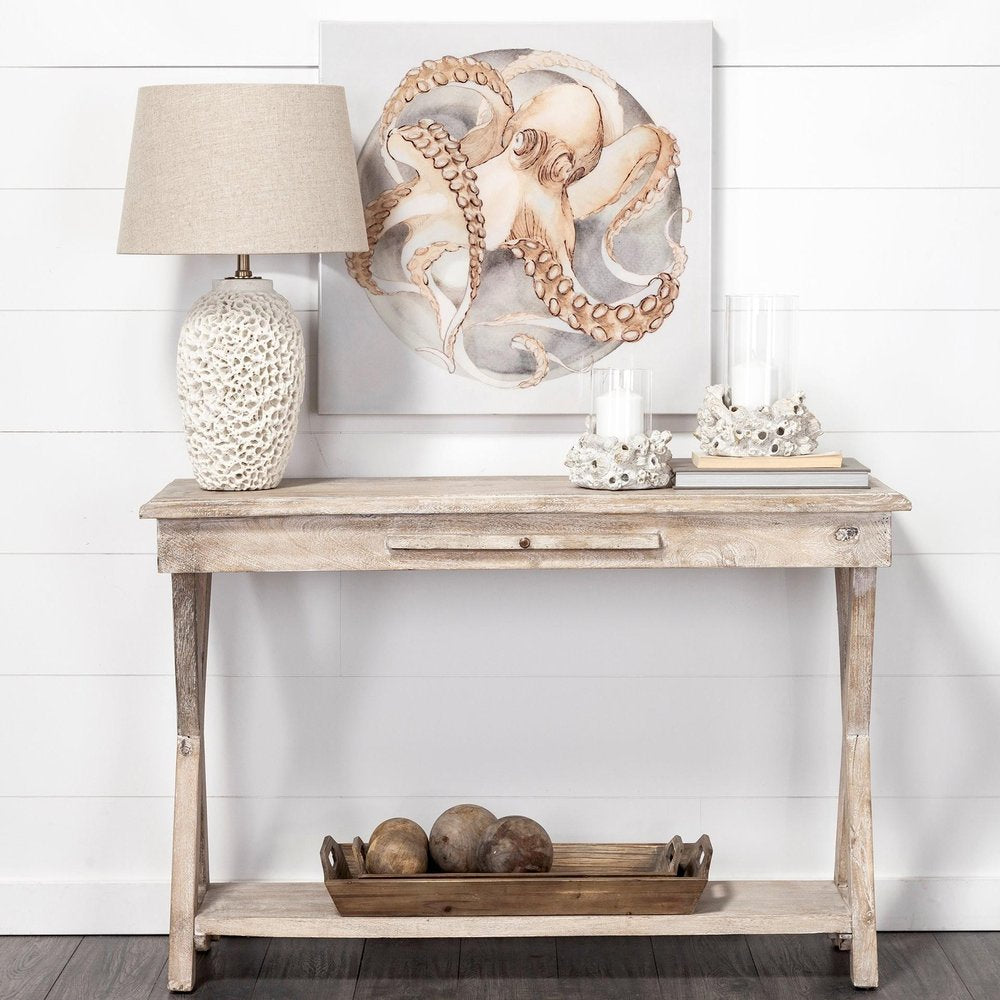 Set of Three 5" Brown Solid Wood Decorative Orb