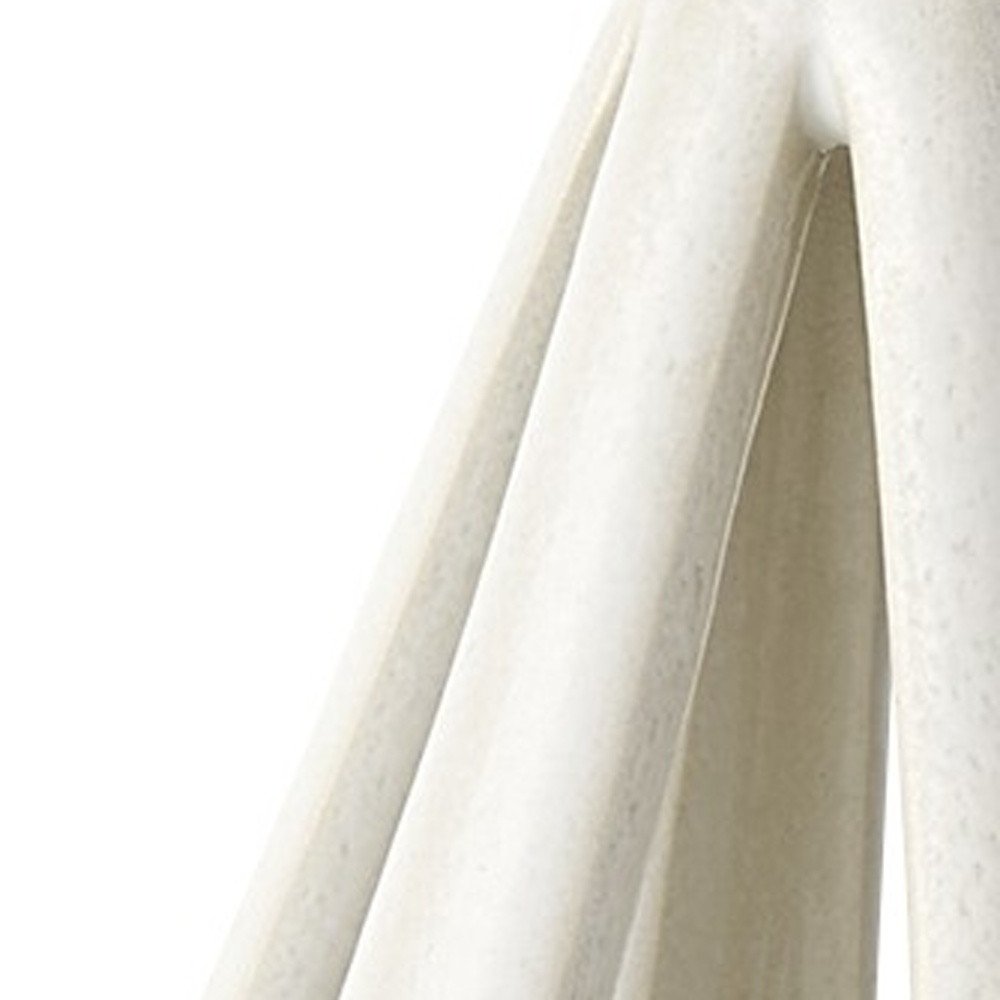 9" White Stainless Steel Tabletop Sculpture