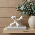 7" Off White Beaded Wooden Decorative Jack