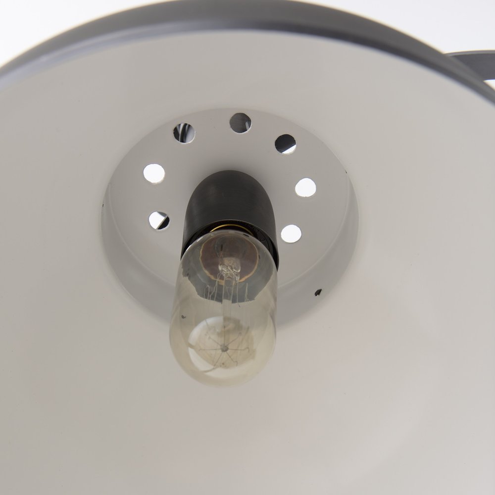 Black Metal Sphere Pendant Hanging Light on a white background