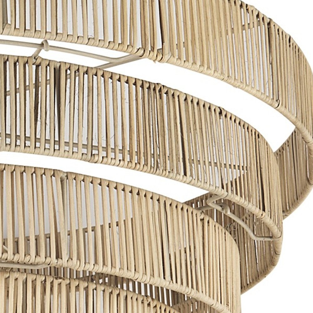 Light Brown Six Tier Hanging Chandelier close-up detail