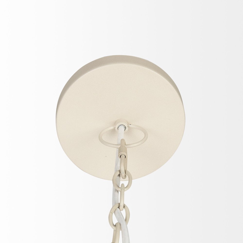 Light Brown Six Tier Hanging Chandelier on a white background