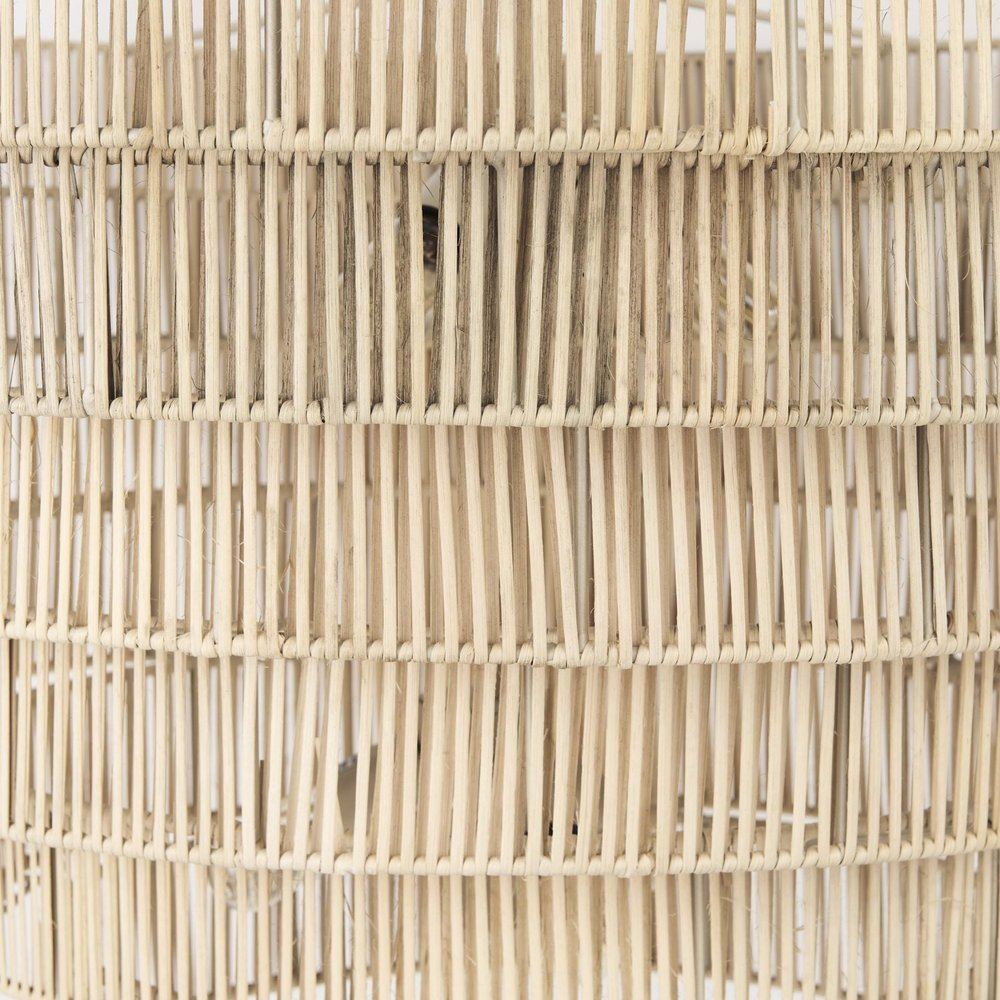 Light Brown Six Tier Hanging Chandelier close-up detail