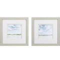 Set of Two Landscape Abstract Watercolor Wall Art on a white background