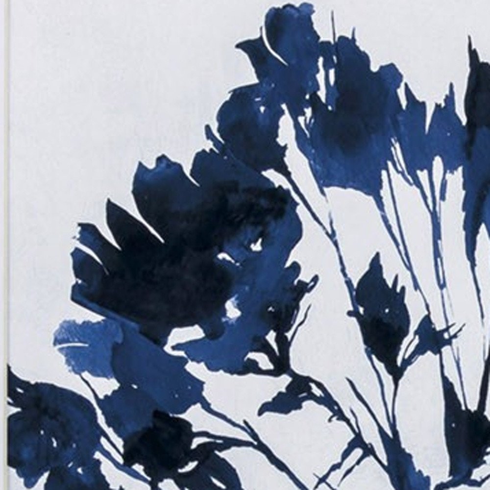 Set of Two Deep Blue Sea Coral Watercolor Wall Art in a home interior