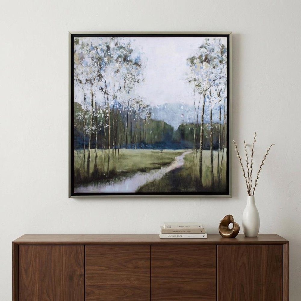 Walk in the Forest Canvas Wall Art in a home interior