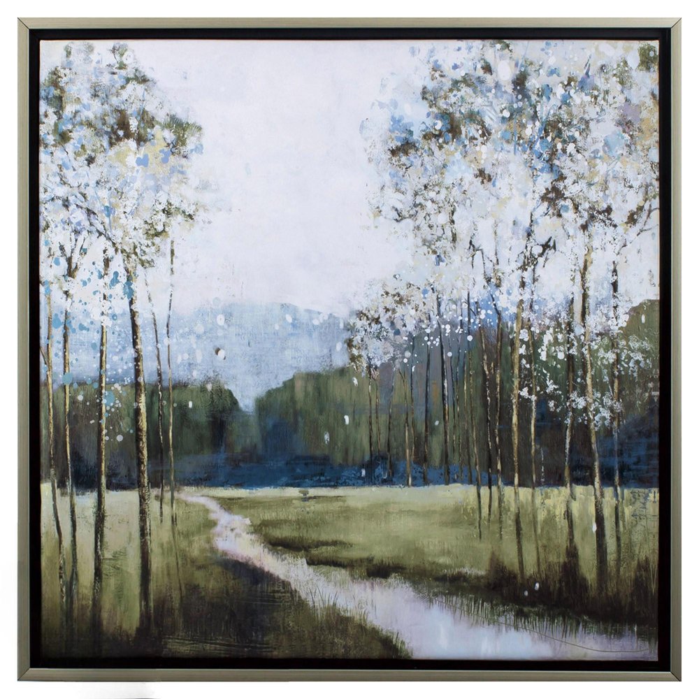 Walk in the Forest Canvas Wall Art close-up detail