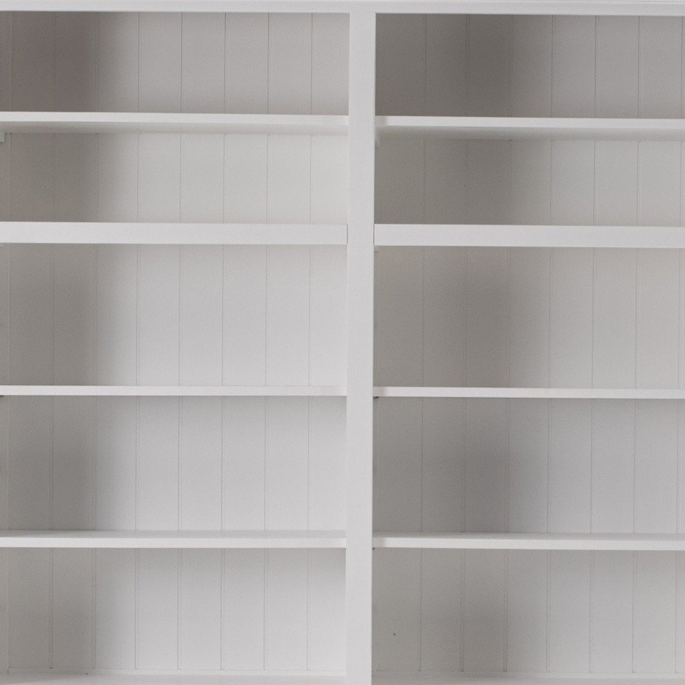 71" White Solid Wood Frame Dining Hutch With Multiple Shelves And Three Drawers close-up detail