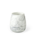 8" Gray Abstract Cylinder Crystal Glass Table Vase on a white background