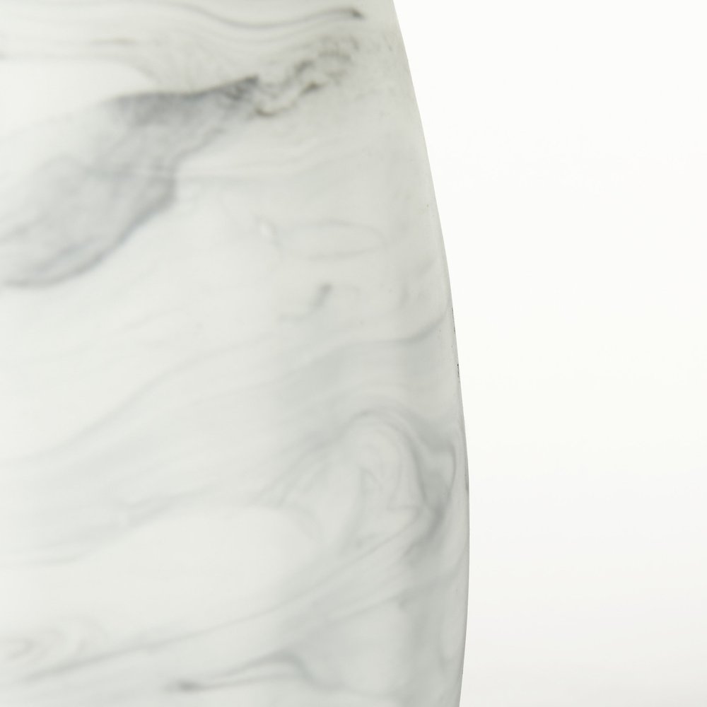 8" Gray Abstract Cylinder Crystal Glass Table Vase on a white background