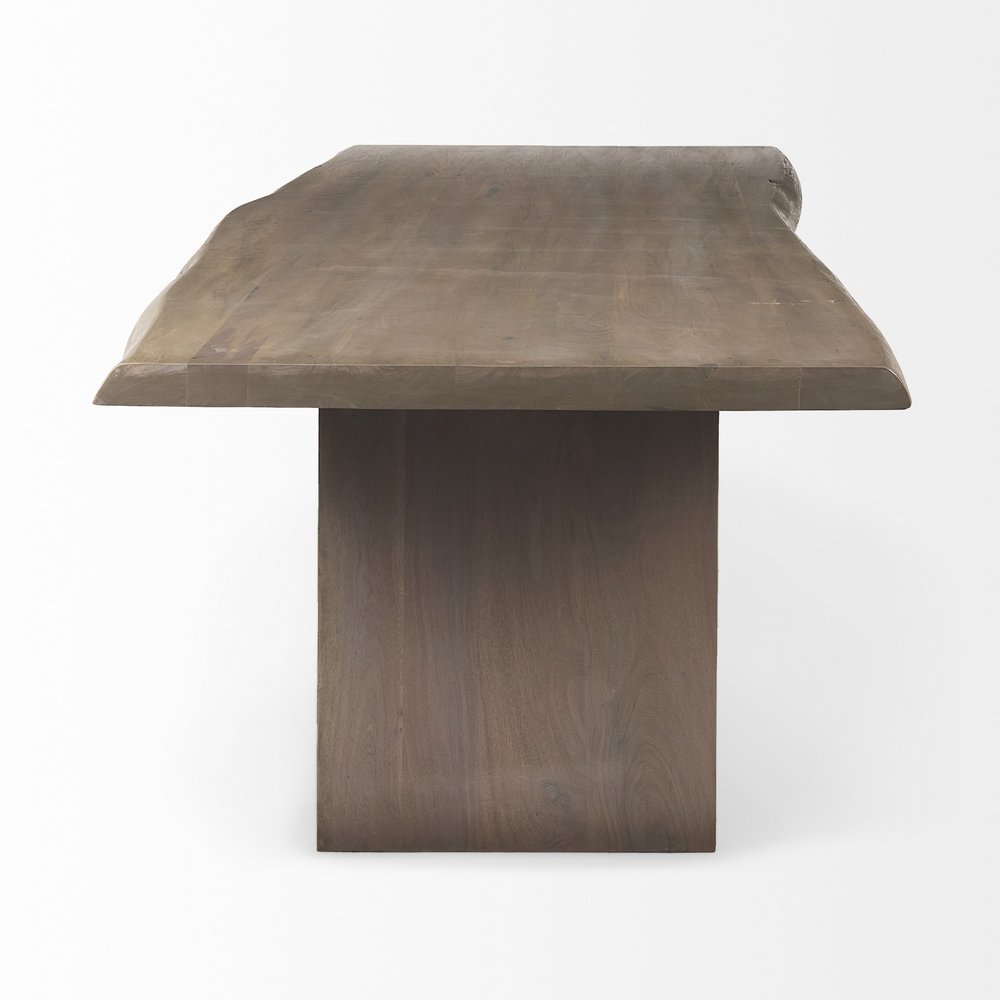 94" Natural Dining Table on a white background