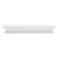 32" Classic White Floating Wall Shelf. Wall mounted shelve isolated on a plain white background, in a white wood finish.