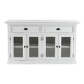 Classic White Small Buffet Table on a white background