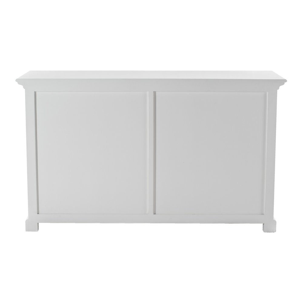 Classic White Small Buffet Table on a white background